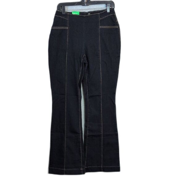 INC International Concepts Curvy Fit Flare Leg Dark Wash Stretch Jeans 6 NWT - Picture 1 of 4